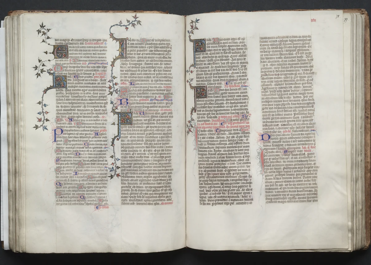 The Gotha Missal: Fol. 78r, Text by Master of the Boqueteaux, book, 1370-1380