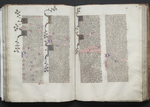 The Gotha Missal: Fol. 78r, Text by Master of the Boqueteaux, book, 1370-1380
