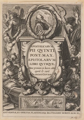 Title Page for Apostolicarvm PII Qvinti Pont. Max... by Peter Paul Rubens, print, 1640
