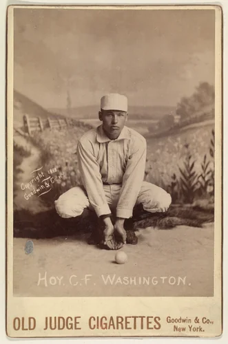 Hoy, Center Field, Washington, from the series Old Judge Cigarettes by Goodwin & Company, photograph, 1888