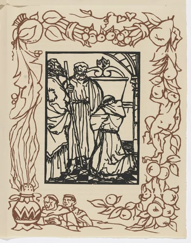 Plate (page 83) from Les Petites Fleurs de St. François (The Little Flowers of St. Francis) by Émile Bernard, illustrated book, 1928