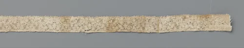 Strook kloskant met drieblad geflankeerd door rozetbloemen by anonymous, other, 1640-1660