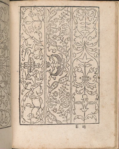 New Modelbüch allen Nägerin u. Sydenstickern (Page 19r) by Hans Hoffman, book, 1556