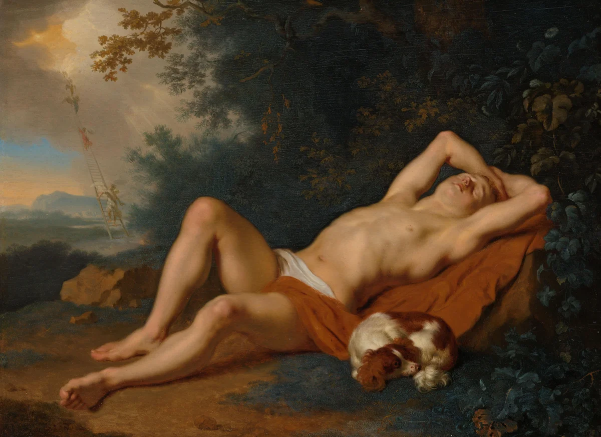 Jacob’s Dream by Ary de Vois, painting, 1660-1680