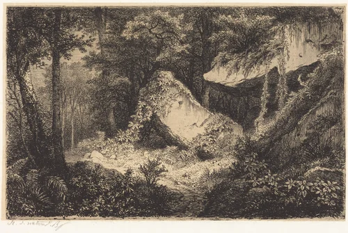 Les roches blanches (White Rocks) by Eugène Bléry, portfolio, 1849