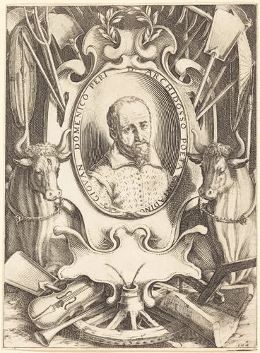 Giovanni Domenico Peri by Jacques Callot, print, 1619