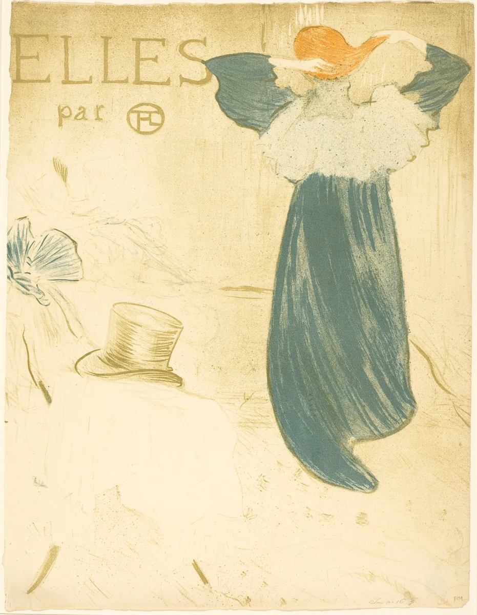 Frontispiece for "Elles" by Henri de Toulouse-Lautrec, print, 1896