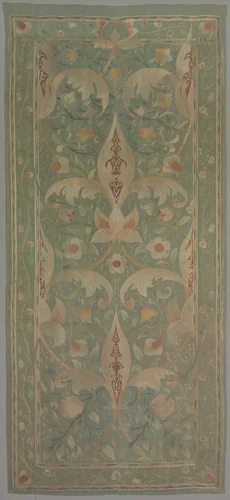 Lotus by May Morris, textile, 1888
