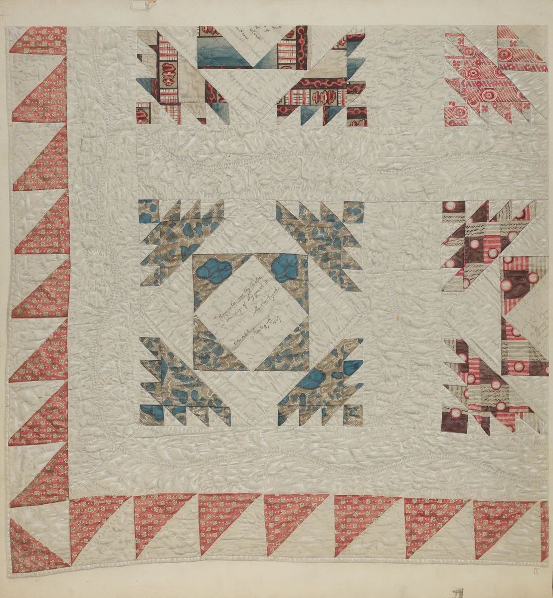 Pieced Quilt by Douglas Campbell, index of american design, 1939