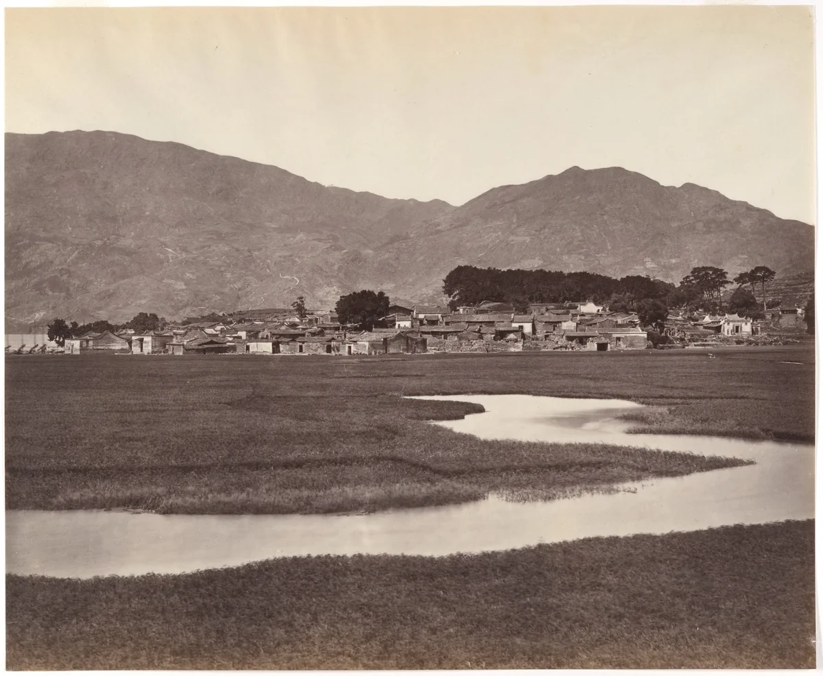 [Village, River Min] by John Thomson, photograph, 1869