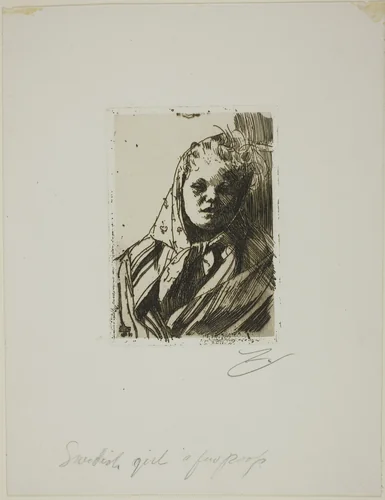 Dalecarlian Peasant Woman by Anders Zorn, print, 1891