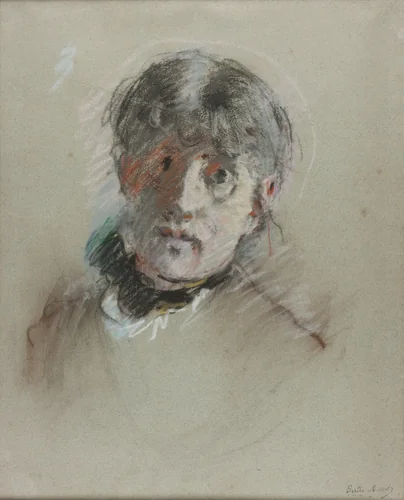 Self-Portrait by Berthe Morisot, drawing, 1880-1890