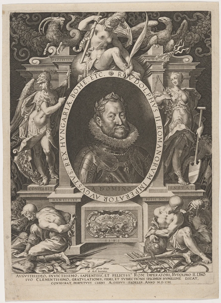 Emperor Rudolph II by Aegidius Sadeler II, print, 1570-1629