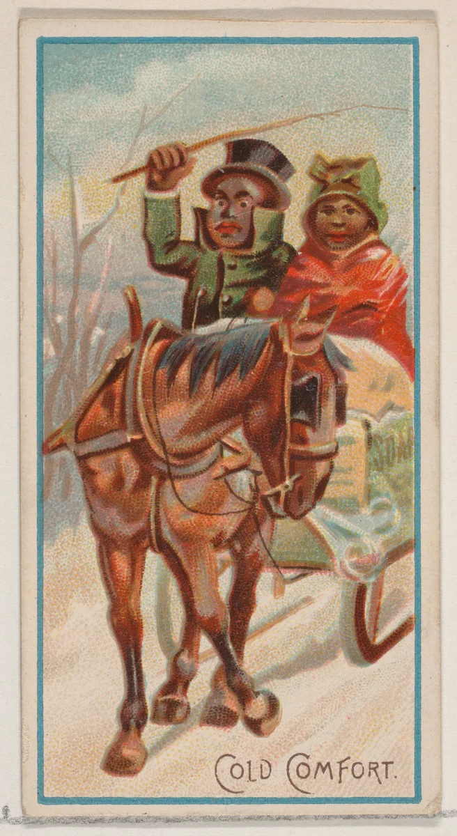 Cold Comfort, from the Jokes series (N87) for Duke brand cigarettes by W. Duke, Sons & Co., print, 1890