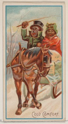 Cold Comfort, from the Jokes series (N87) for Duke brand cigarettes by W. Duke, Sons & Co., print, 1890