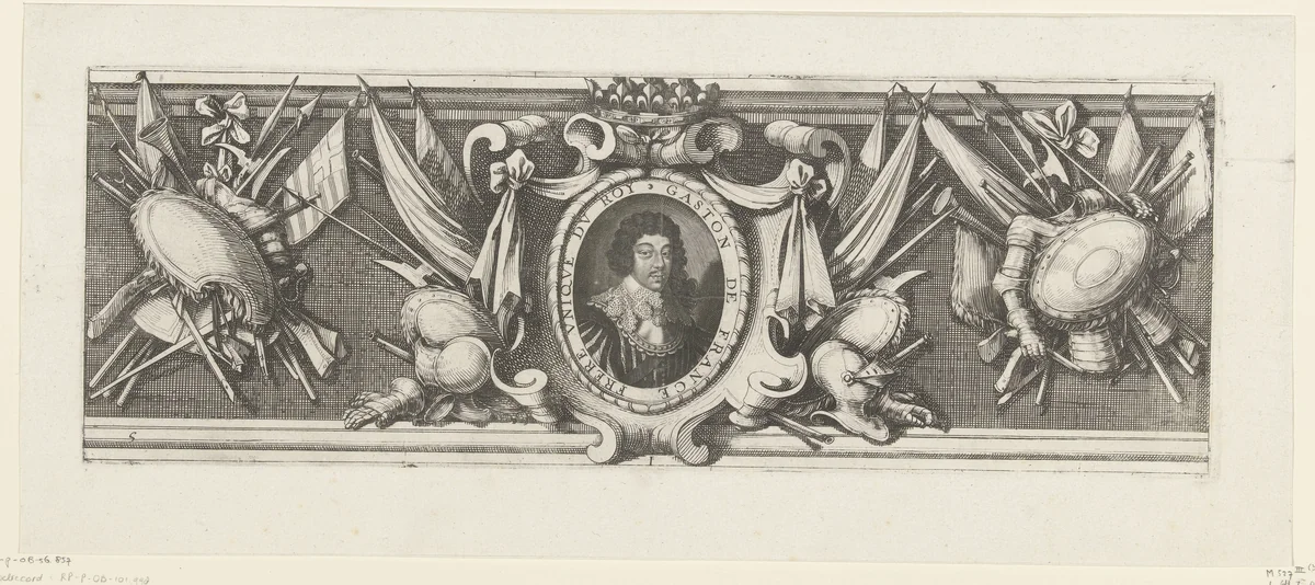 Beleg van Saint Martin op het Île de Ré, juli-november 1627 (randwerk, deel middenonder) by Michel Lasne, print, 1629-1631