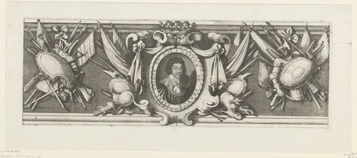 Beleg van Saint Martin op het Île de Ré, juli-november 1627 (randwerk, deel middenonder) by Michel Lasne, print, 1629-1631