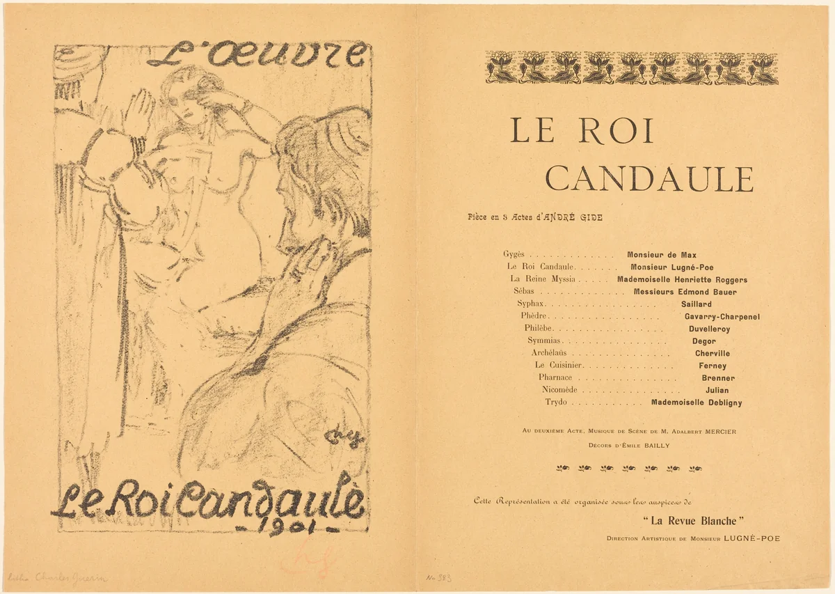 Le Roi Candaule by Charles Guérin, print, 1901