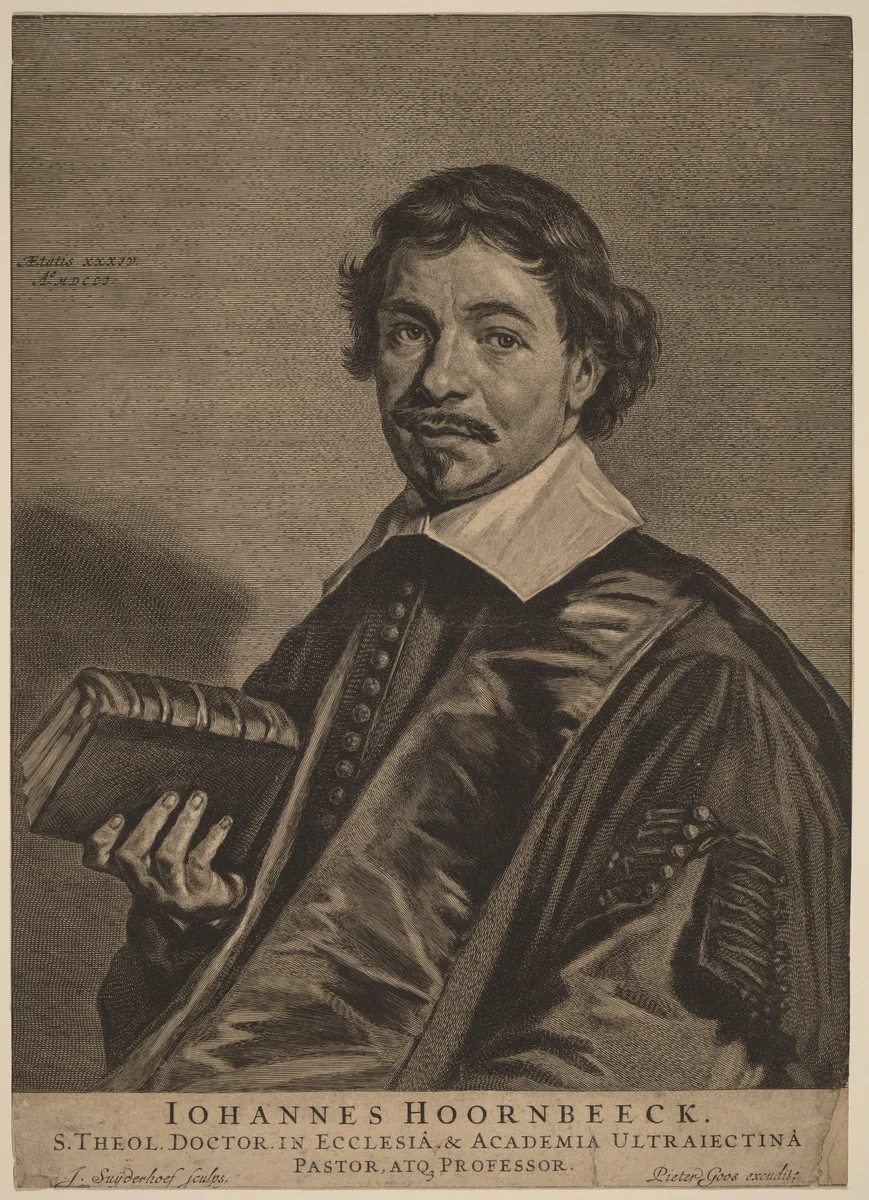 Johannes Hoornbeeck by Jonas Suyderhoff
Frans Hals
Pieter Goos, print, 1651