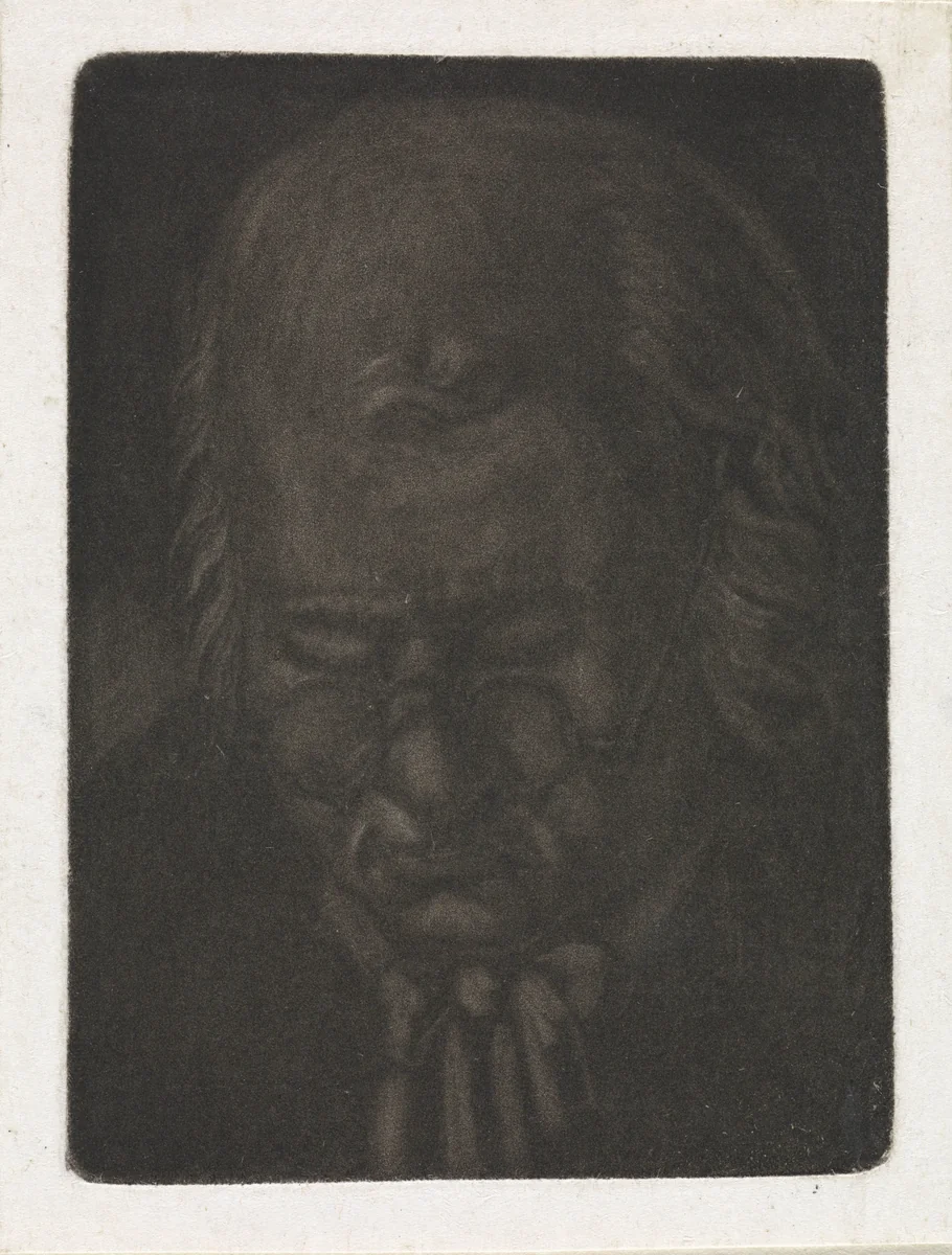 Hoofd van een oude man met bril by Anthonie van den Bos, print, 1778-1838