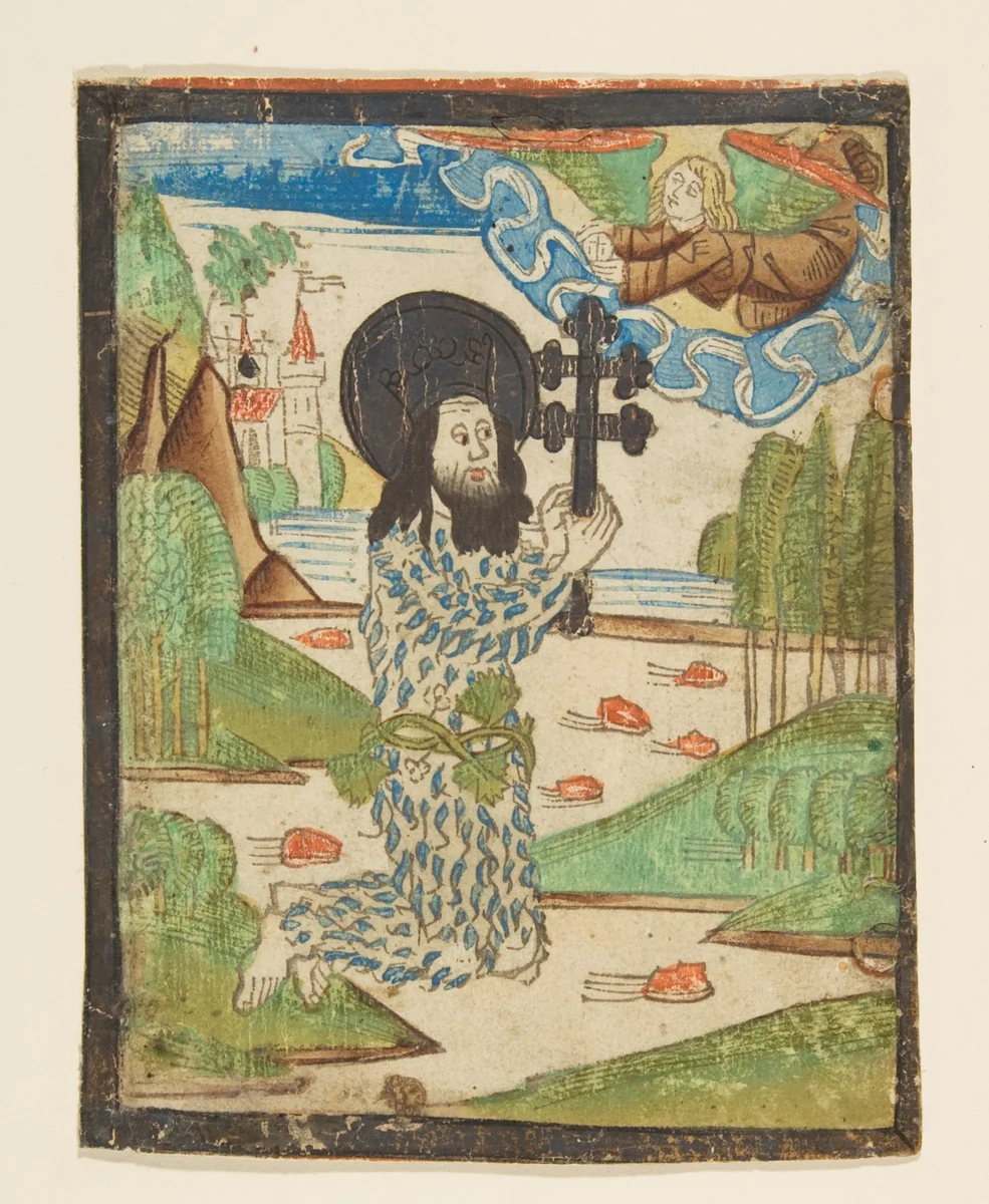 Saint Onuphrius by anonymous, print, 1440-1490