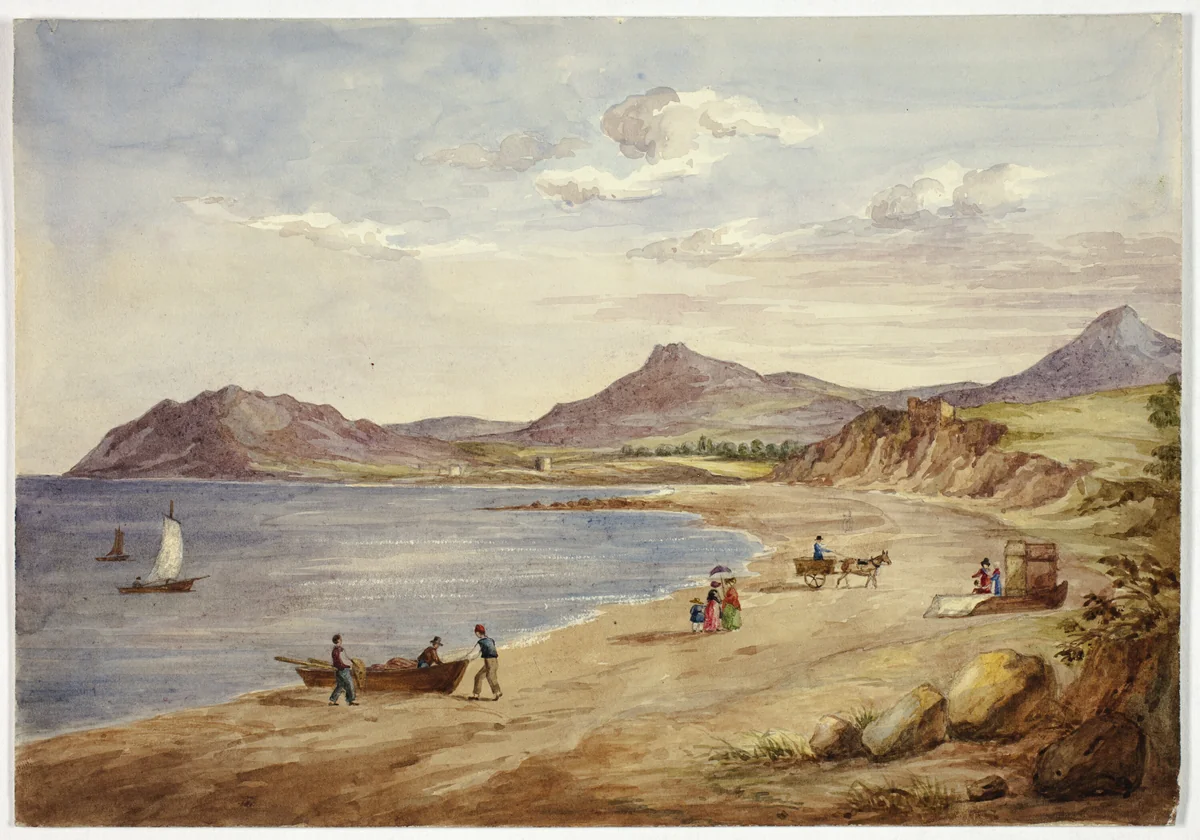 View of Wicklow Hills by Elizabeth Murray, painting, 1843