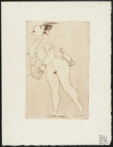 Lust I (La Luxure I) from The Seven Deadly Sins (Les Sept péchés capitaux) by Marc Chagall, print, 1925