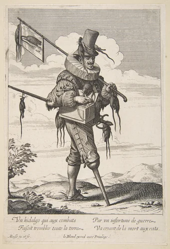 The Ratcatcher, plate 7 from "Cries of Paris" (Les Cris de Paris) by Abraham Bosse, print, 1632-1633