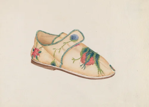 Child's Shoe by Frances Cohen, index of american design, 1937