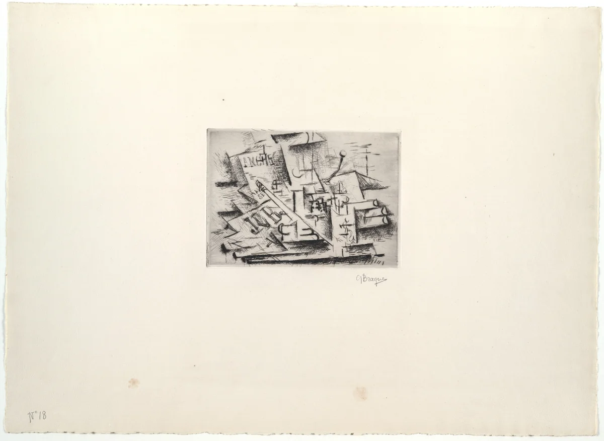 Job by Georges Braque, print, 1911