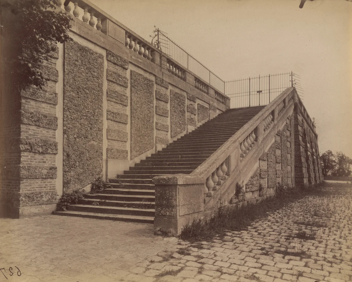 MEUDON. ESCALIER DE L'ORANGERIE by Eugène Atget, photograph, 1902