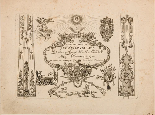 Nouveavx Desseins D'Arquebvseries by De Lacollombe, print, 1680-1774