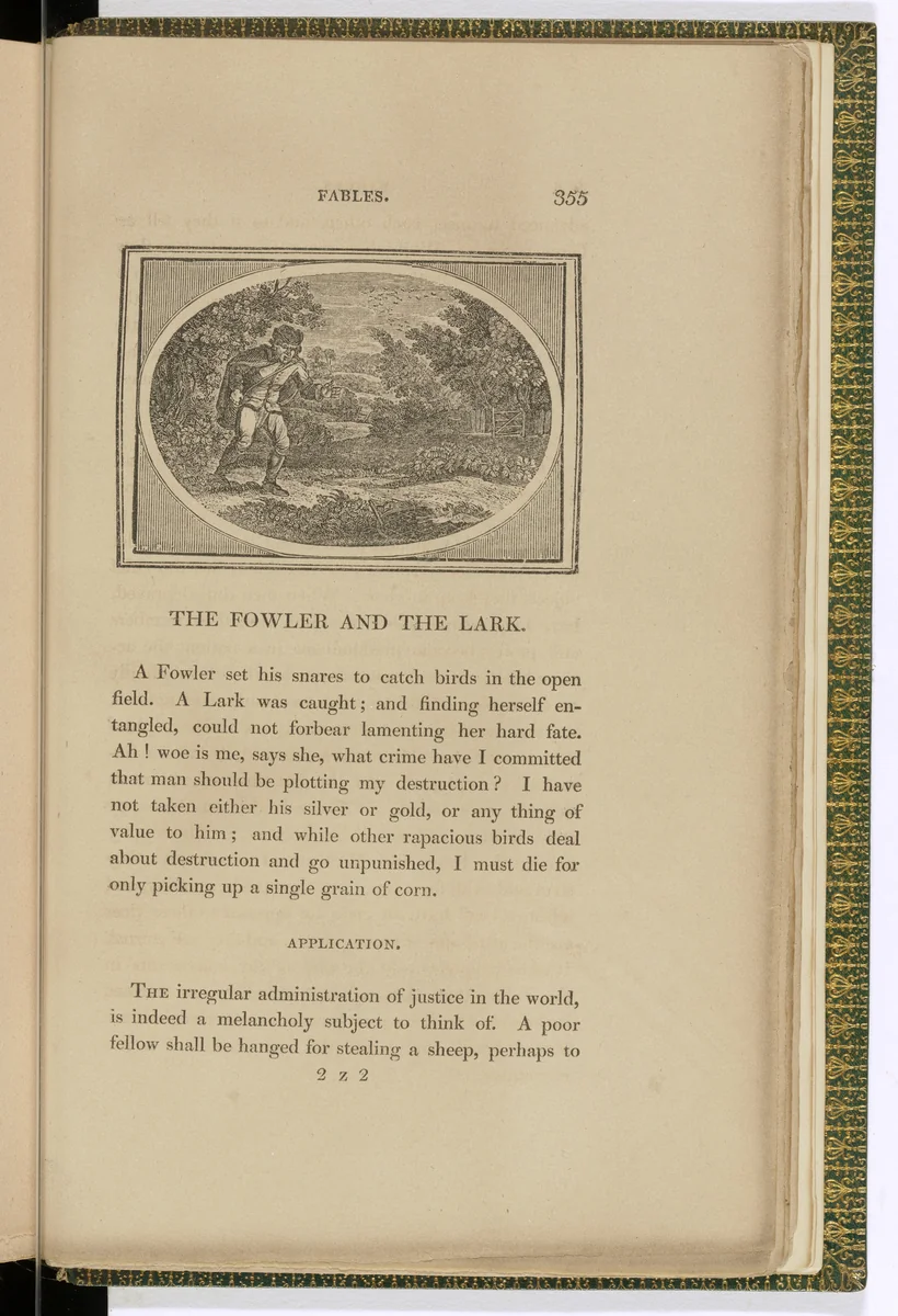 Headpiece (page 355) from The Fables of Aesop by Thomas Bewick, illustrated book, 1818