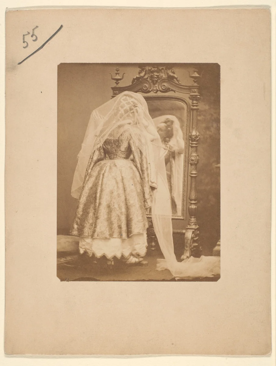 Le voile by Pierre-Louis Pierson, photograph, 1860-1869