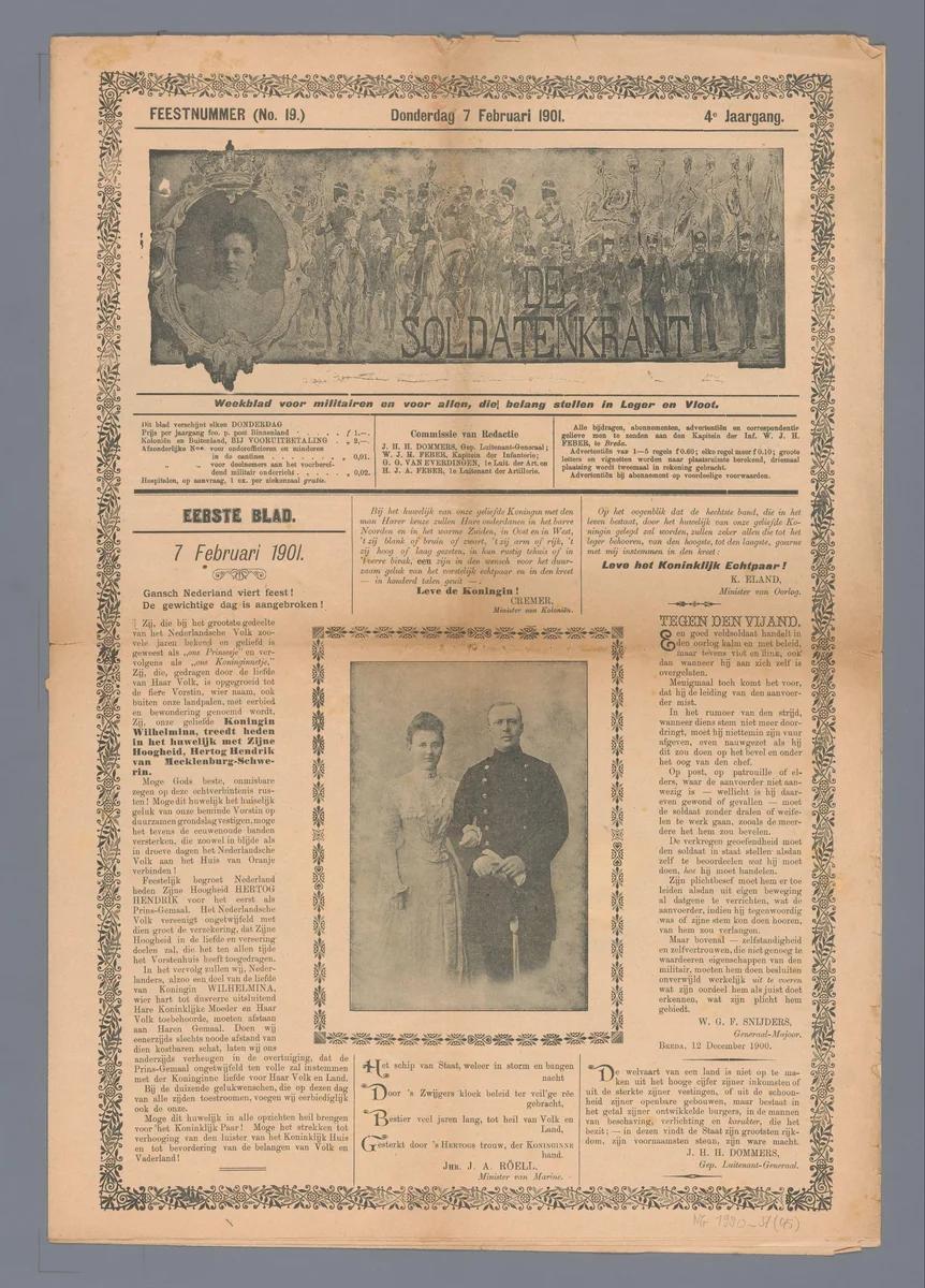 De Soldatenkrant by De Soldatenkrant, other, 1901