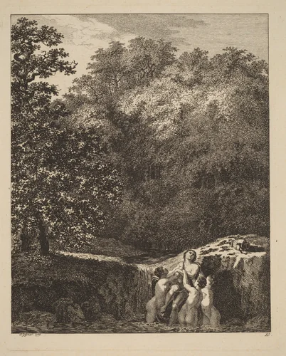 Hylas and the Nymphs by Salomon Gessner, print, 1771