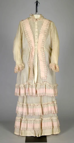 Morning dress by House of Worth, artwork, 1873-1877
