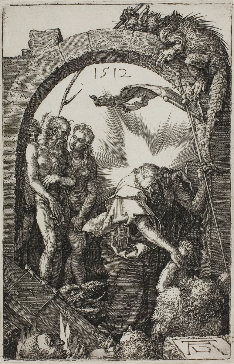 Harrowing of Hell; Christ in Limbo, from The Engraved Passion by Albrecht Dürer, print, 1512