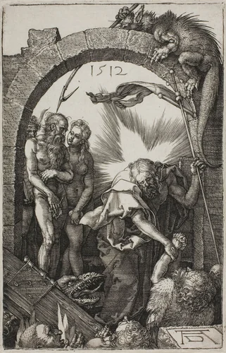 Harrowing of Hell; Christ in Limbo, from The Engraved Passion by Albrecht Dürer, print, 1512