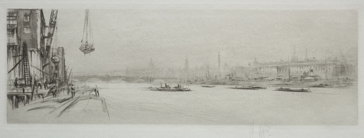 Arteries of Great Britain: The Thames by William Walcot, print, 1917-1927