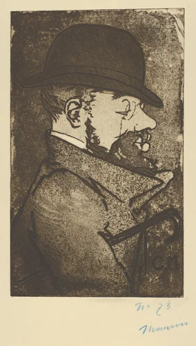 Portrait of Toulouse-Lautrec (Portrait de Toulouse-Lautrec), from "L'Estampe Originale" by Charles Maurin, print, 1893