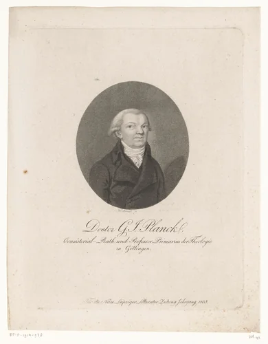 Portret van Jakob Christoph Eckermann by Wilhelm Arndt, print, 1760-1813