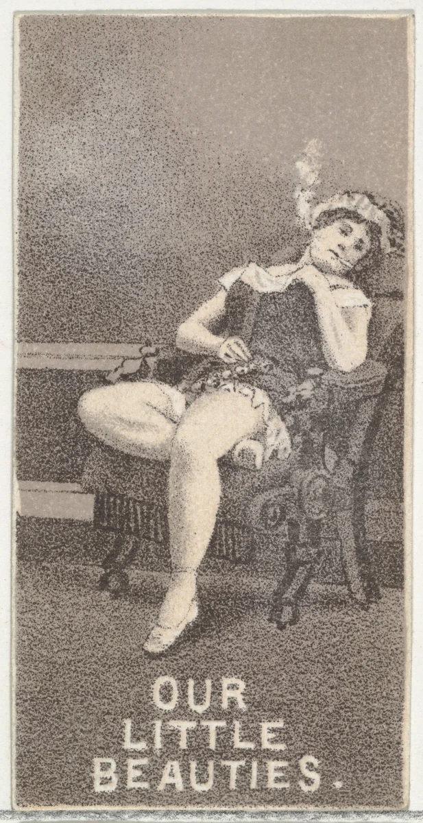 From the Actresses series (N57) promoting Our Little Beauties Cigarettes for Allen & Ginter brand tobacco products by Allen & Ginter, print, 1890