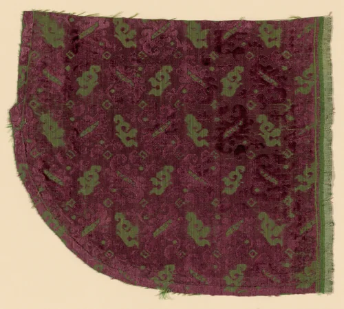 Fragment by Italy, textile, 1601-1700