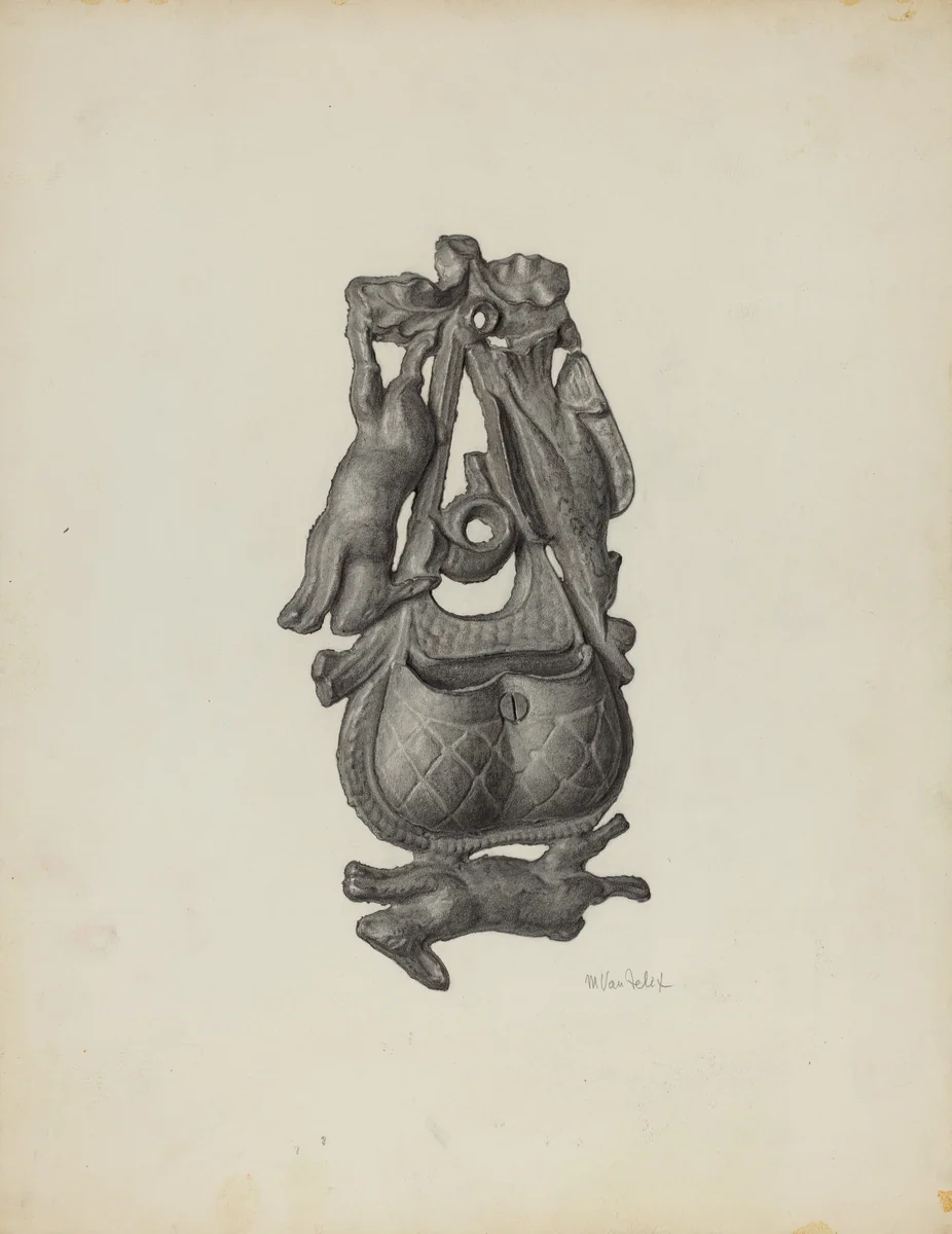 Match Safe by Maurice Van Felix, index of american design, 1940