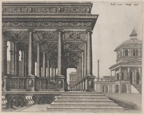 A Hall with Ionic Columns by Lucas van Doetechum
Johannes van Doetechum the Elder
Hans Vredeman de Vries
Hieronymus Cock, portfolio, 1560