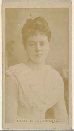Lady R. Churchill, from the Actors and Actresses series (N145-8) issued by Duke Sons & Co. to promote Duke Cigarettes by W. Duke, Sons & Co., photograph, 1890-1895