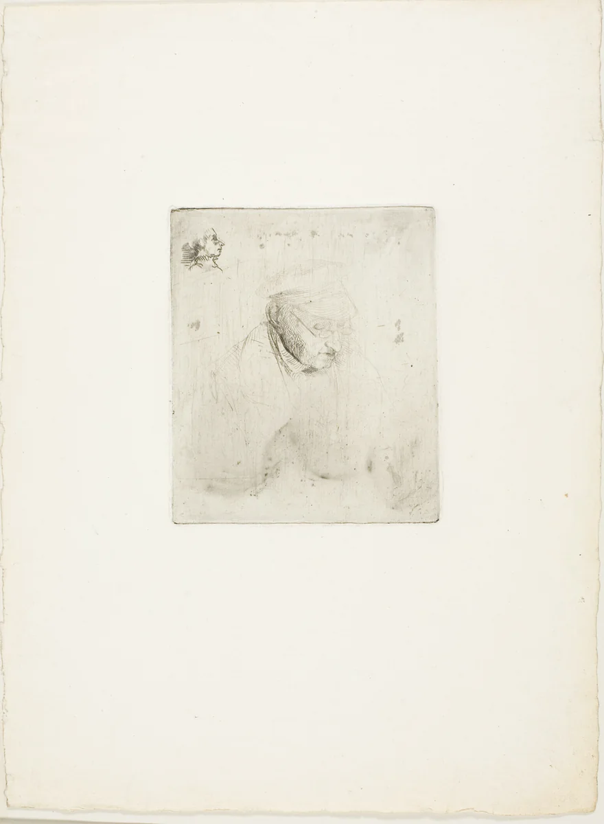 René-Hilaire De Gas, Grandfather of the Artist by Edgar Degas, print, 1856-1857