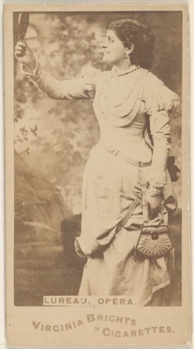 Lureau, Opera, from the Actors and Actresses series (N45, Type 1) for Virginia Brights Cigarettes by Allen & Ginter, photograph, 1885-1891