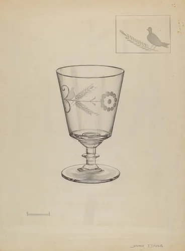 Goblet by John Dana, index of american design, 1936